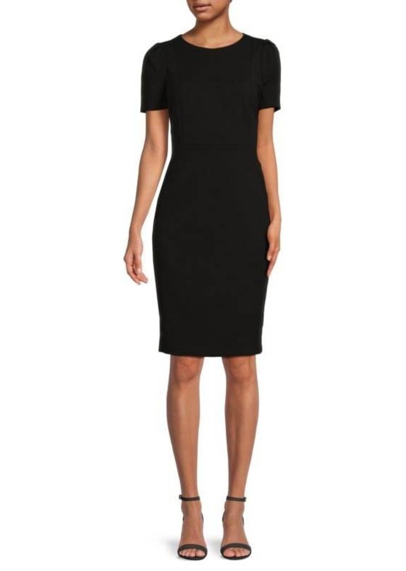 Calvin Klein Short Sleeve Sheath Dress