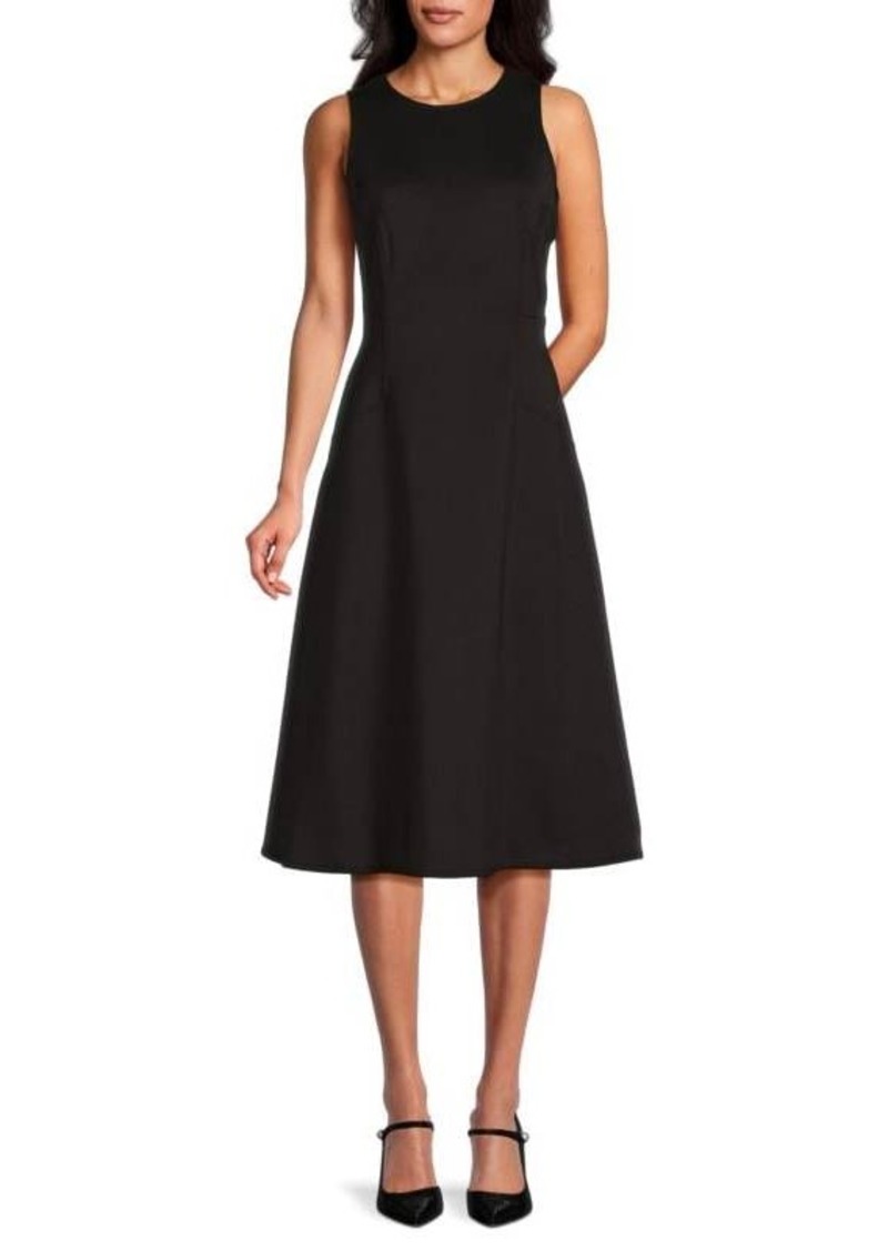 Calvin Klein Sleeveless A-line Midi Dress