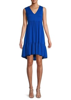 Calvin Klein Solid Tiered Dress