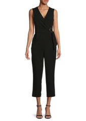 Calvin Klein Solid V-Neck Jumpsuit