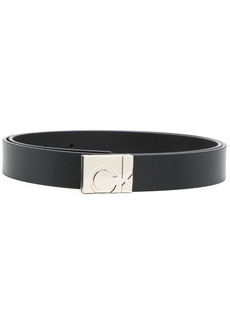 Calvin Klein square logo-buckle belt