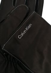 Calvin Klein stitched leather gloves