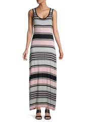 Calvin Klein Stripe Knit Maxi Dress