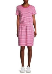 Calvin Klein Striped Blouson Dress