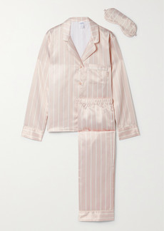 Calvin Klein Striped Satin Pajama Set