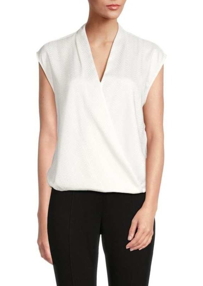 Calvin Klein Textured Extended Sleeve Blouse