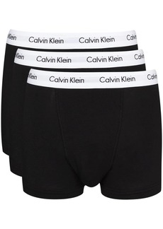 Calvin Klein three pack logo waistband boxer trunks