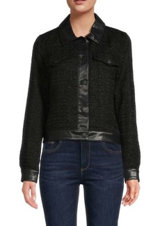 Calvin Klein Tweed Trucker Jacket