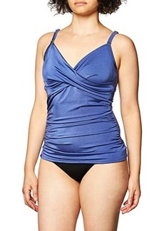 Calvin Klein Standard Tankini Swimsuit with Adjustable Straps and Tummy Control