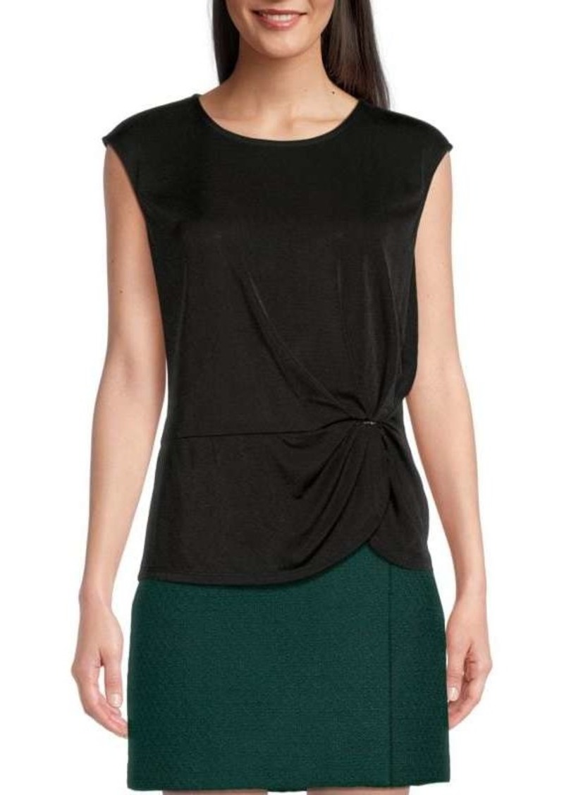 Calvin Klein Twisted Cap Sleeve Top