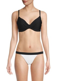 Calvin Klein Twisted Solid Bikini Top