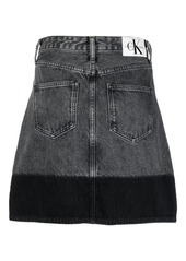 Calvin Klein two-tone denim mini skirt