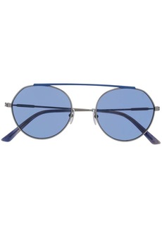 Calvin Klein two tone round frame sunglasses