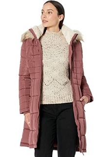 Calvin Klein Walker Puffer with Chest Zip and Faux Fur Trim