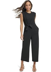 Calvin Klein Wide Leg Jumpsuit with Knitted Side Detail