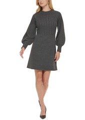 Calvin Klein Womens Knit Midi Sweaterdress