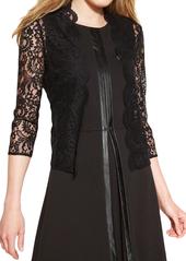 Calvin Klein Womens Lace Open Front Cardigan Top