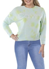 Calvin Klein Womens Tie-Dye Athletic Sweatshirt