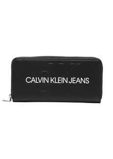 Calvin Klein zip-around leather logo wallet