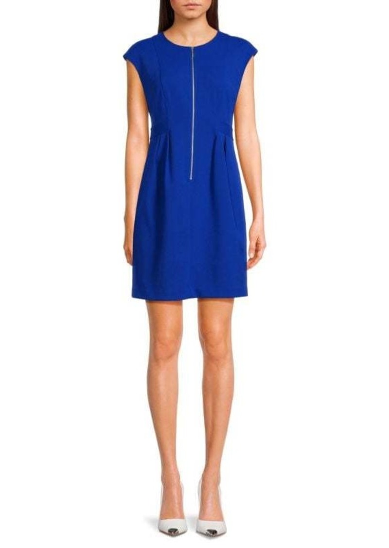 Calvin Klein Zip Front Mini Dress