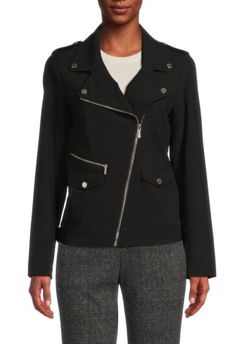 Calvin Klein Zip Up Moto Jacket