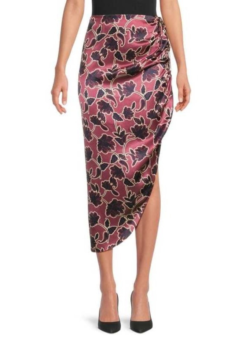 Cami NYC Amanda Silk Cinch Midi Skirt