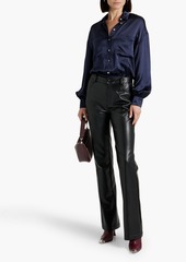 Cami NYC - Belkis embellished silk-satin bodysuit - Blue - XS