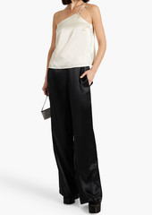 Cami NYC - Dariah one-shoulder embellished stretch-silk satin camisole - White - XS