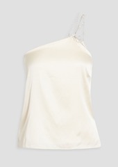 Cami NYC - Dariah one-shoulder embellished stretch-silk satin camisole - White - M
