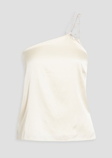 Cami NYC - Dariah one-shoulder embellished stretch-silk satin camisole - White - XS