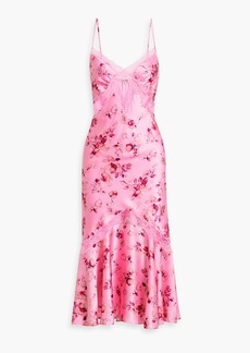 Cami NYC - Florentina floral-print silk-satin midi dress - Pink - US 6