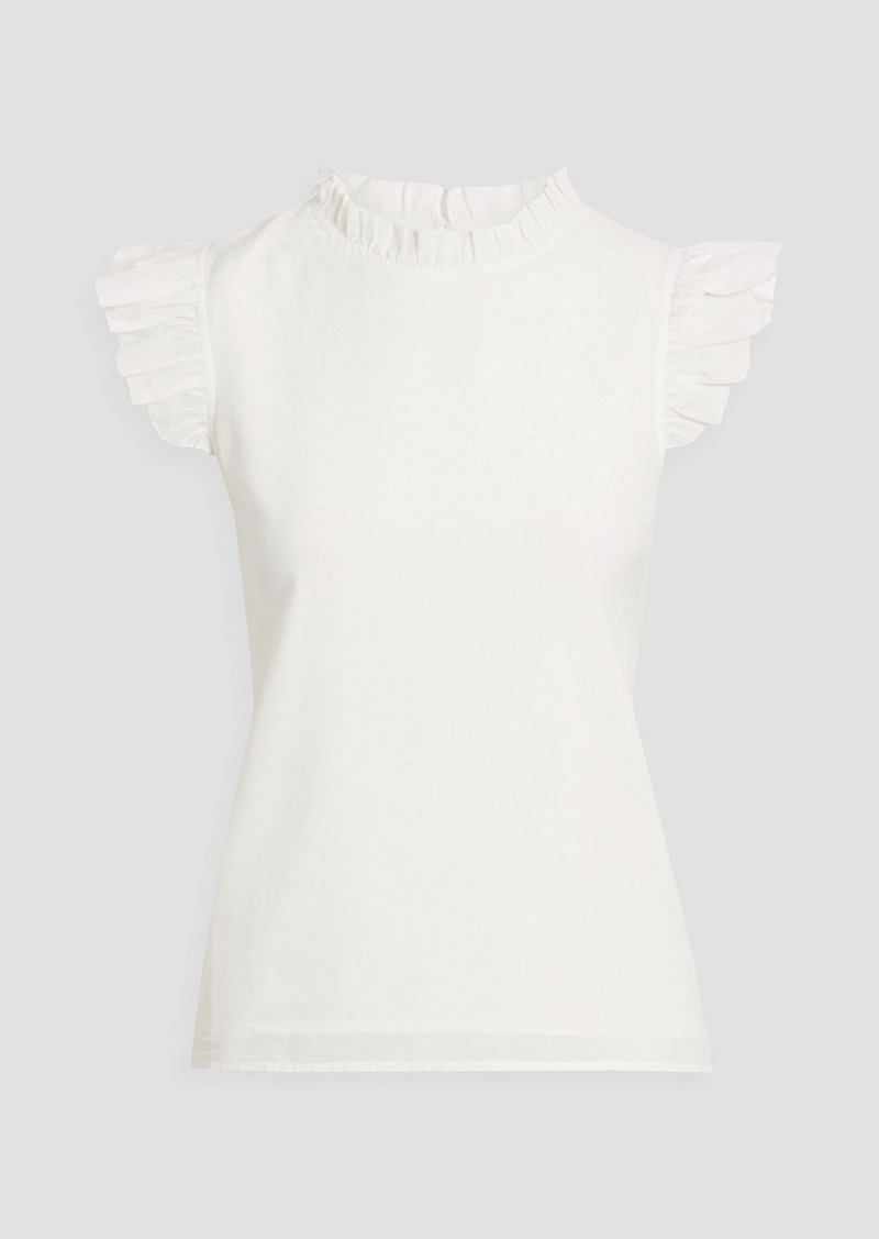 Cami NYC - Ulla ruffle-trimmed cotton-blend top - White - XS