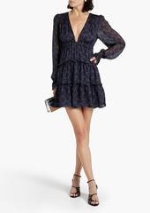 Cami NYC - Venezia tiered floral-print silk-chiffon mini dress - Blue - XS