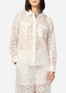CAMI NYC Rosalind Lace Button-Up Shirt