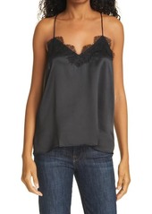 CAMI NYC The Racer Silk Charmeuse Camisole in Black at Nordstrom
