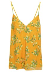 Cami Nyc Woman The Olivia Printed Cotton And Silk-blend Jacquard Camisole Marigold