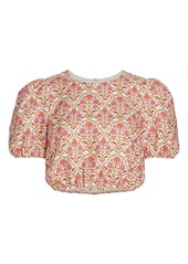 Cami NYC Flor Linen Cropped Top