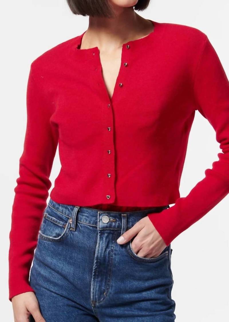 Cami NYC Kimbra Cotton Sweater In Scarlet Red