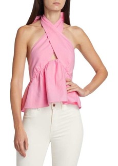 Cami NYC Milly Cutout Linen Halter Top