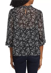 Cami NYC Nelly Floral Silk Chiffon Top
