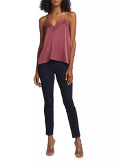 Cami NYC Racer Lace-Trimmed Silk Charmeuse Camisole