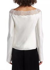 Cami NYC Safira Lace-Trim Silk Top