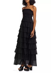 Cami NYC Stella Tiered Strapless Gown