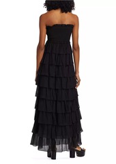 Cami NYC Stella Tiered Strapless Gown