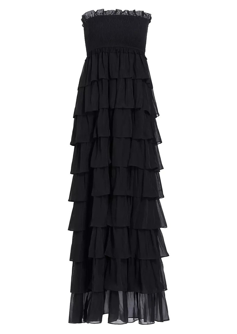 Cami NYC Stella Tiered Strapless Gown