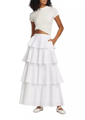 Cami NYC Terra Cotton Ruffled Maxi Skirt