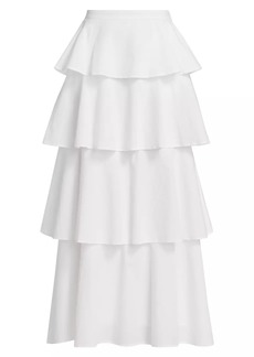 Cami NYC Terra Cotton Ruffled Maxi Skirt
