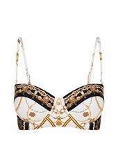 Camilla Abstract-Print Underwire Bikini Top