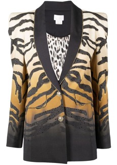 Camilla all-over zebra-print blazer