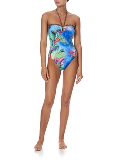 Camilla Bandeau Style Ring Halter Tie Strap One Piece In What's Your Vice